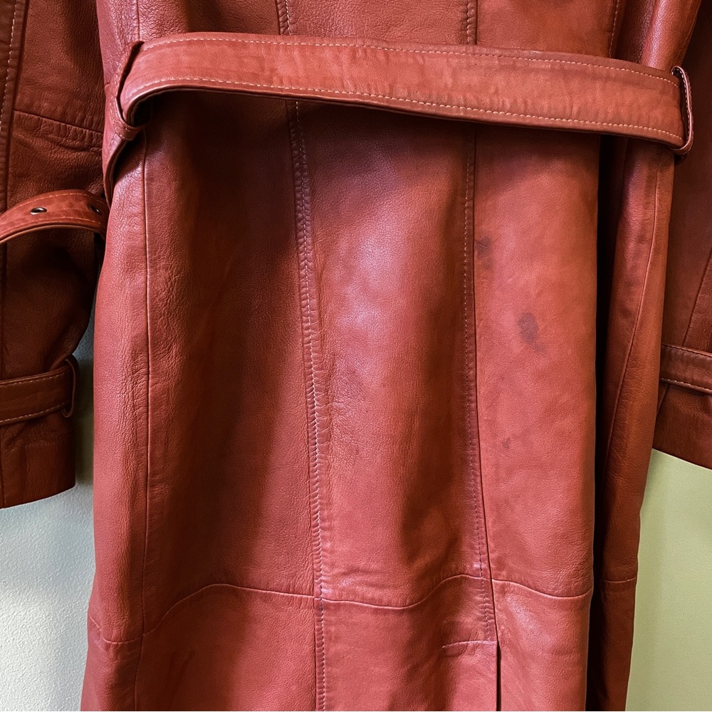 Sundance | Leather “Araminta” Trench Coat, Sz M ♥ NWT! - Picture 12 of 12